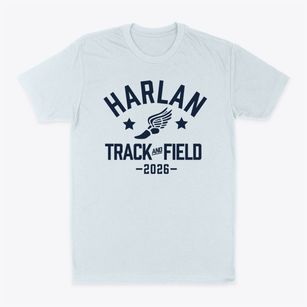 Harlan Community Academy Track and Field Classic Dad T-Shirt