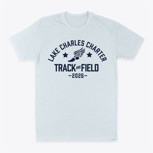 Lake Charles Charter Academy Track and Field Classic Dad T-Shirt