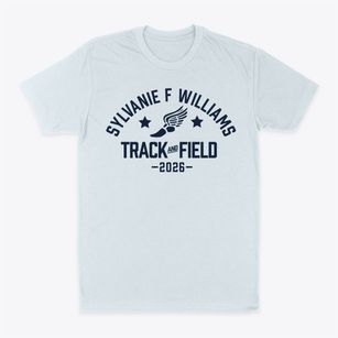 Sylvanie F Williams Elementary School Track and Field Classic Dad T-Shirt