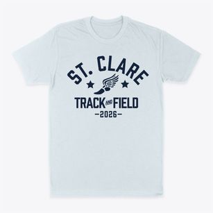 Saint Clare Elementary School Track and Field Classic Dad T-Shirt