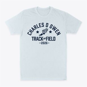 Charles D Owen Middle School Track and Field Classic Dad T-Shirt