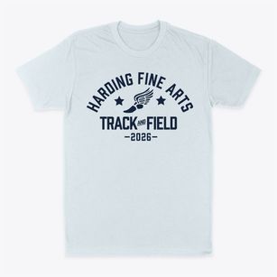 Harding Fine Arts Academy Track and Field Classic Dad T-Shirt