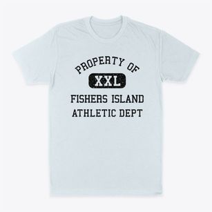 Fishers Island New York Athletic Dept Classic Dad T-Shirt