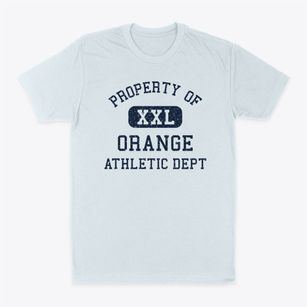 Orange Massachusetts Athletic Dept Classic Dad T-Shirt