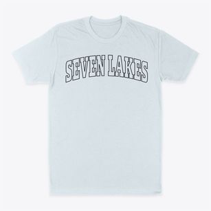 Seven Lakes North Carolina Trendy Block Classic Dad T-Shirt