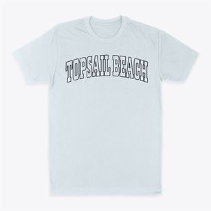 Topsail Beach North Carolina Trendy Block Classic Dad T-Shirt