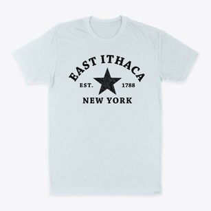 East Ithaca New York Star Classic Dad T-Shirt