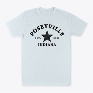 Poseyville Indiana Star Classic Dad T-Shirt