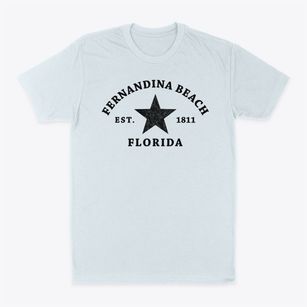 Fernandina Beach Florida Star Classic Dad T-Shirt