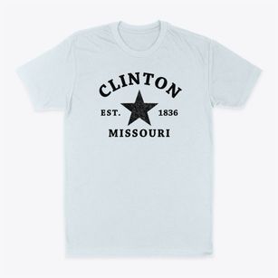 Clinton Missouri Star Classic Dad T-Shirt
