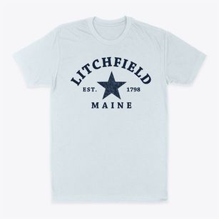 Litchfield Maine Star Classic Dad T-Shirt