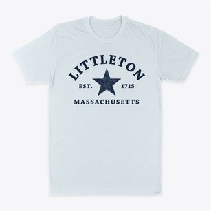 Littleton Massachusetts Star Classic Dad T-Shirt
