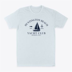 Huntington Beach California Yacht Club Classic Dad T-Shirt