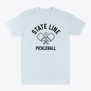 State Line New Hampshire Pickleball Classic Dad T-Shirt