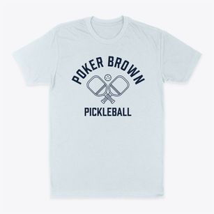 Poker Brown Nevada Pickleball Classic Dad T-Shirt