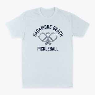 Sagamore Beach Massachusetts Pickleball Classic Dad T-Shirt