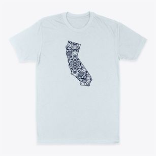  California Flower Art Classic Dad T-Shirt