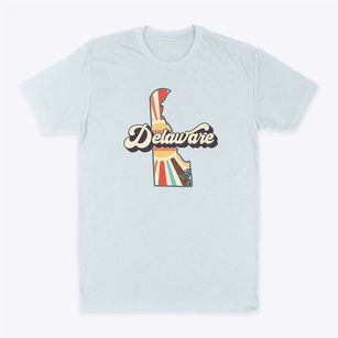  Delaware Retro Art Classic Dad T-Shirt