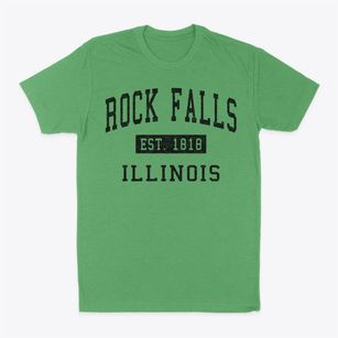 Rock Falls Illinois Classic Established Classic Dad T-Shirt
