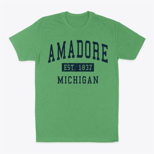 Amadore Michigan Classic Established Classic Dad T-Shirt