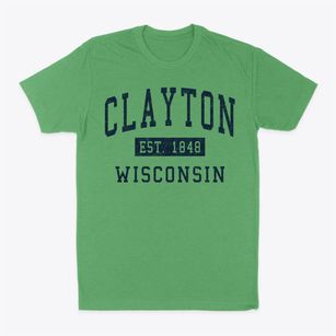 Clayton Wisconsin Classic Established Classic Dad T-Shirt