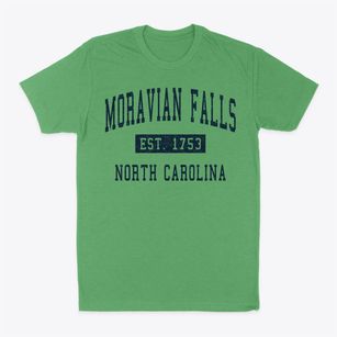 Moravian Falls North Carolina Classic Established Classic Dad T-Shirt