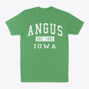 Angus Iowa Classic Established Classic Dad T-Shirt