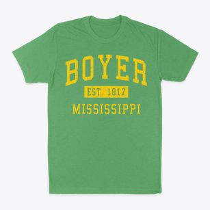 Boyer Mississippi Classic Established Classic Dad T-Shirt