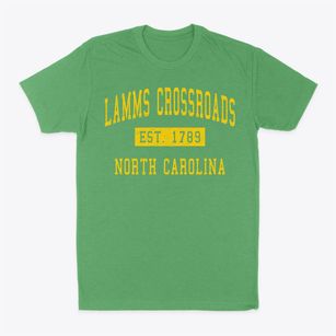 Lamms Crossroads North Carolina Classic Established Classic Dad T-Shirt