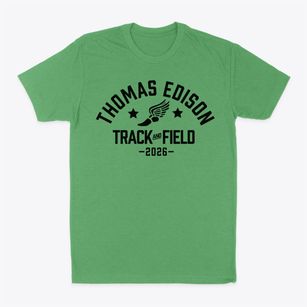 Thomas Edison Elementary School Track and Field Classic Dad T-Shirt