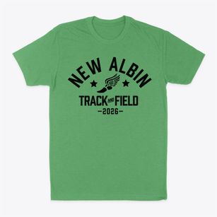 New Albin Elementary School Track and Field Classic Dad T-Shirt