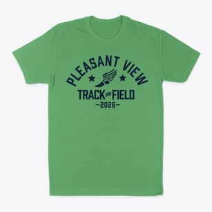 Pleasant View Middle School Track and Field Classic Dad T-Shirt