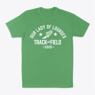 Our Lady Of Lourdes School Track and Field Classic Dad T-Shirt