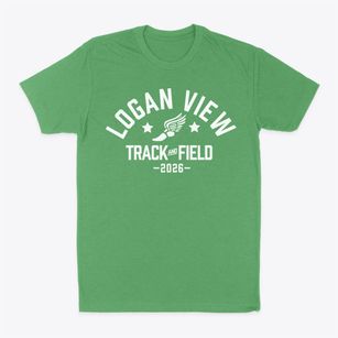 Logan View High School Track and Field Classic Dad T-Shirt