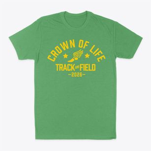 Crown Of Life School Track and Field Classic Dad T-Shirt