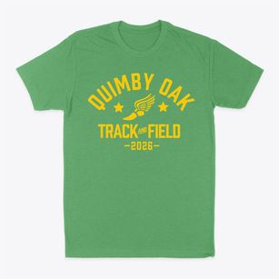 Quimby Oak Middle School Track and Field Classic Dad T-Shirt