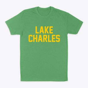 Lake Charles Louisiana Classic Block Classic Dad T-Shirt