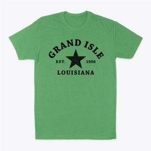 Grand Isle Louisiana Star Classic Dad T-Shirt