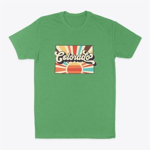  Colorado Retro Art Classic Dad T-Shirt
