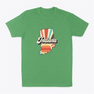  Indiana Retro Art Classic Dad T-Shirt