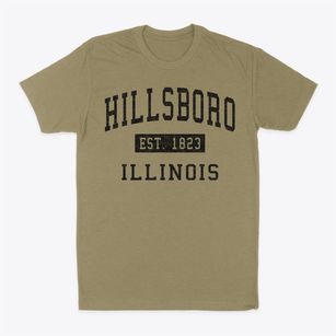 Hillsboro Illinois Classic Established Classic Dad T-Shirt