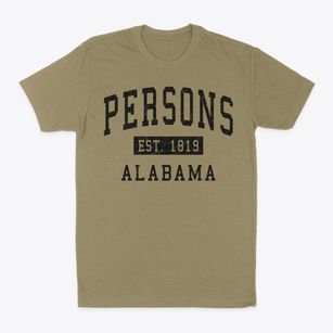 Persons Alabama Classic Established Classic Dad T-Shirt