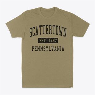 Scattertown Pennsylvania Classic Established Classic Dad T-Shirt