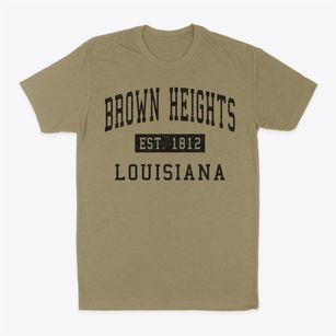 Brown Heights Louisiana Classic Established Classic Dad T-Shirt