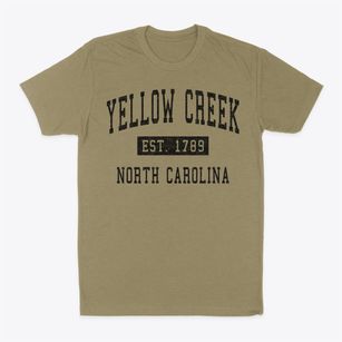 Yellow Creek North Carolina Classic Established Classic Dad T-Shirt