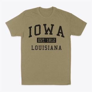 Iowa Louisiana Classic Established Classic Dad T-Shirt