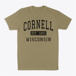 Cornell Wisconsin Classic Established Classic Dad T-Shirt