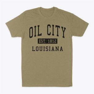Oil City Louisiana Classic Established Classic Dad T-Shirt