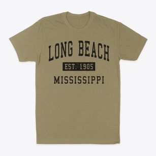 Long Beach Mississippi Classic Established Classic Dad T-Shirt