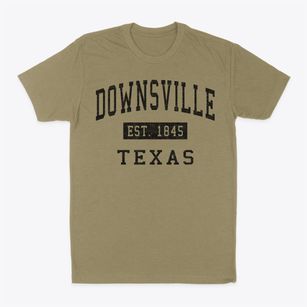 Downsville Texas Classic Established Classic Dad T-Shirt